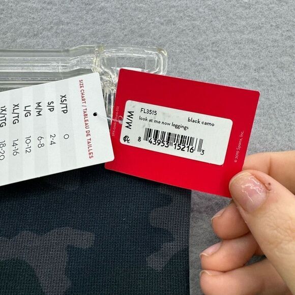 NWT Spanx Womens Black Camo Look At Me Now High Waisted Seamless Leggings Medium - Picture 4 of 6